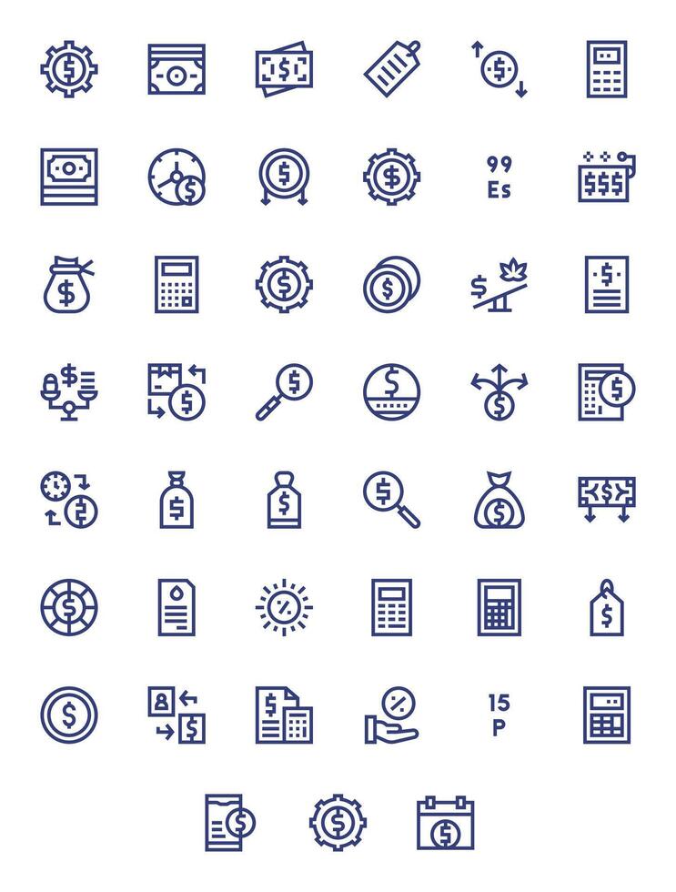 Cost Icon Repository containing 45 Bold Line High Resolution Pixel Aligned graphics vector