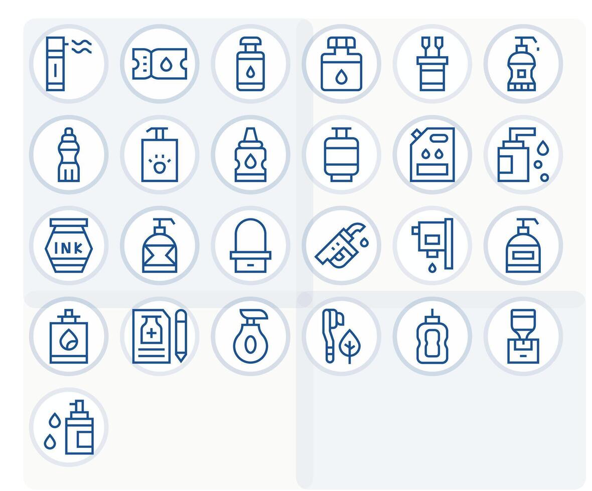 25 256x256 Regular Line Icons optimized for Refill PIXEL Perfect display vector