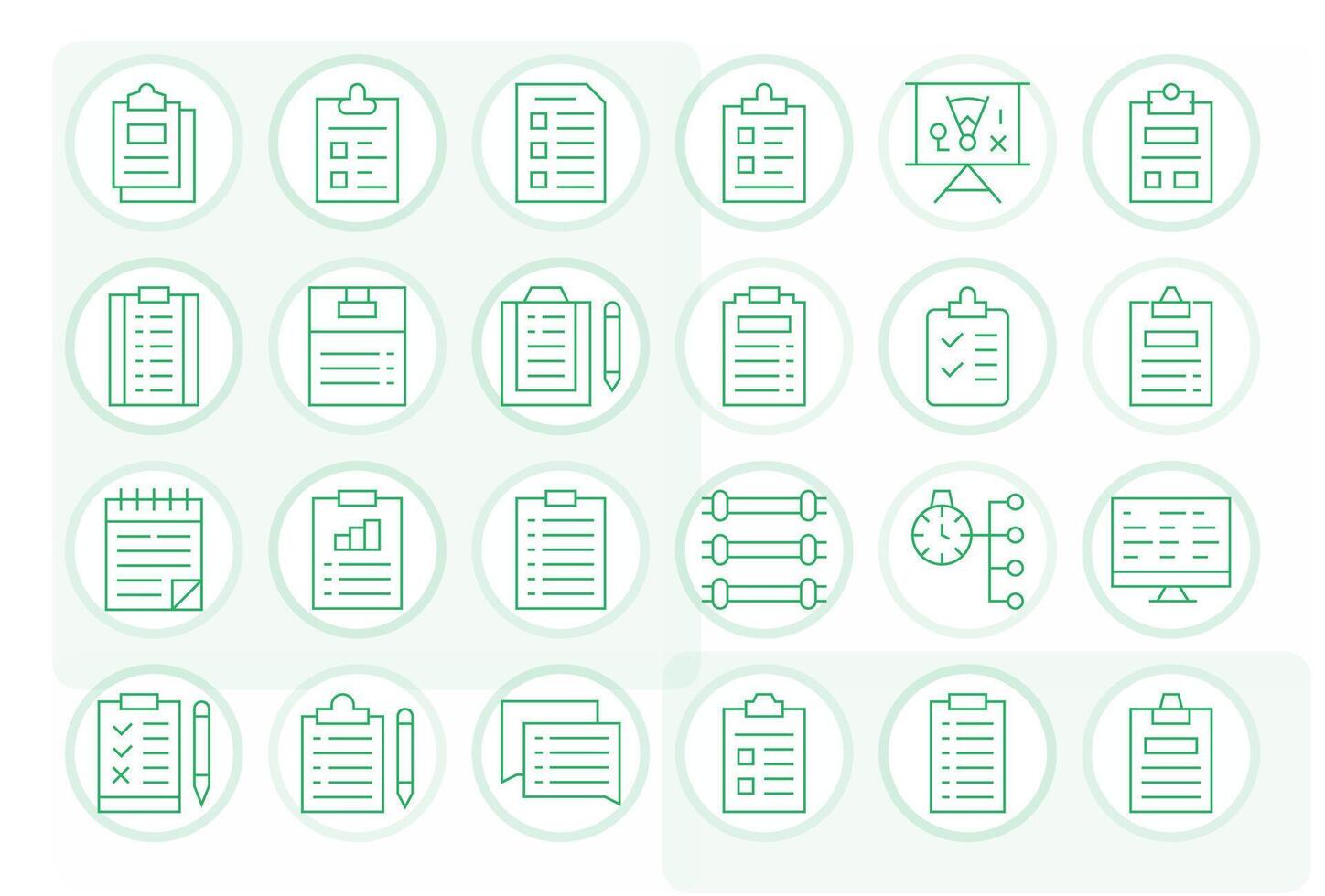 tarea lista escalable conjunto presentando 24 píxel optimizado Delgado línea retina Listo íconos vector