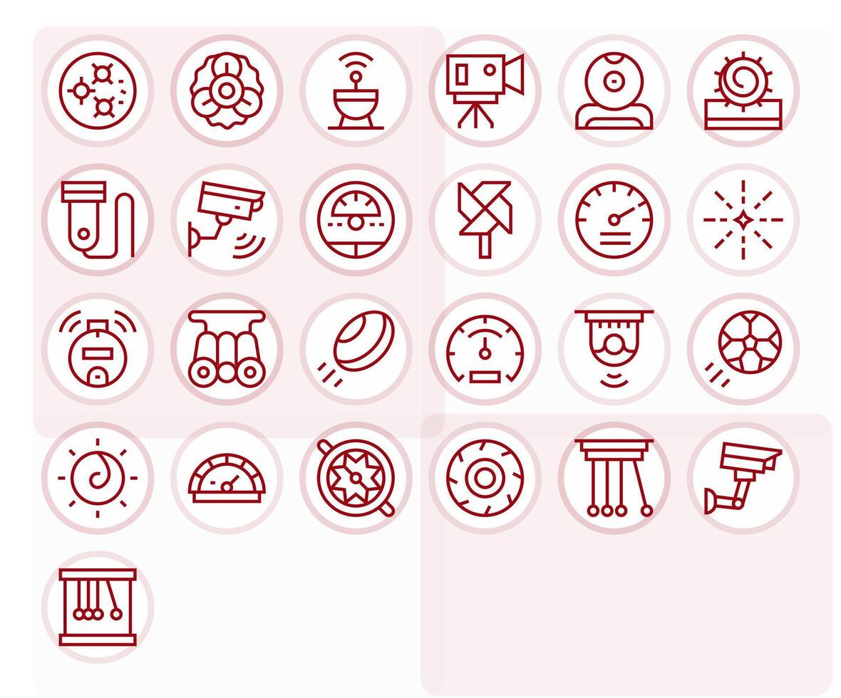 25 High Resolution Regular Line Display Perfect Icons for Motion Projects vector