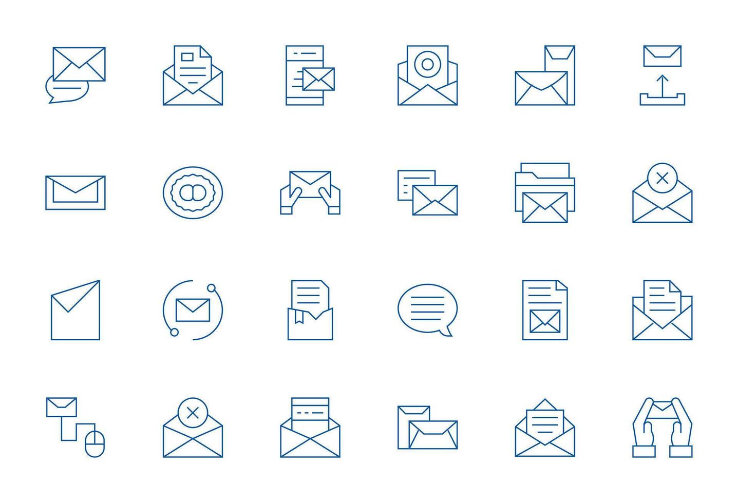 Outbox Icon Arsenal with 24 128x128 Thin Line PIXEL Perfect designs vector