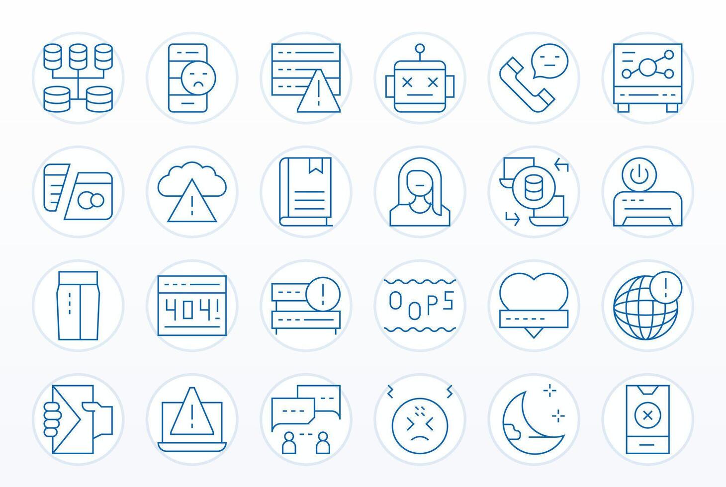 24 Icons inspired by Offline in Editable High Resolution Thin Line quality vector