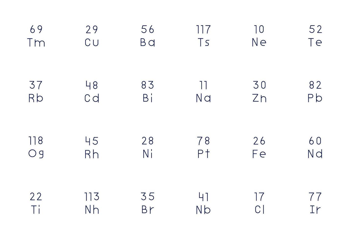 24 Thin Line Pixel Optimized Retina Ready Icons from Atomic Number Suite vector