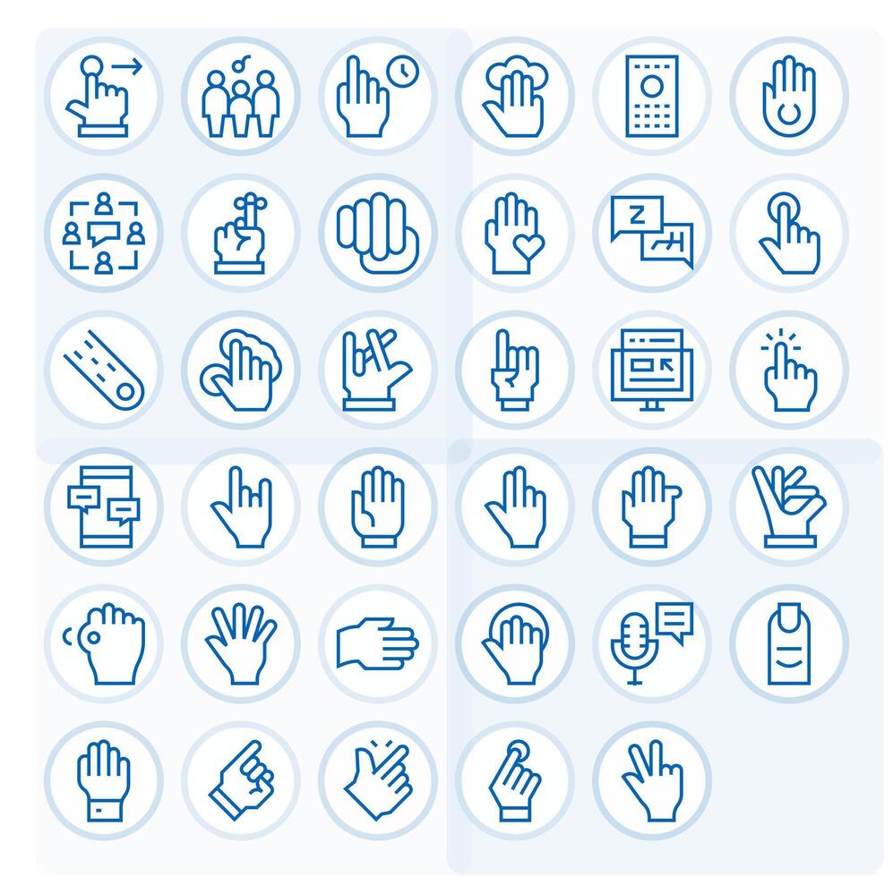 Interact Exclusive Set featuring 35 Regular Line Editable High Resolution Icons vector