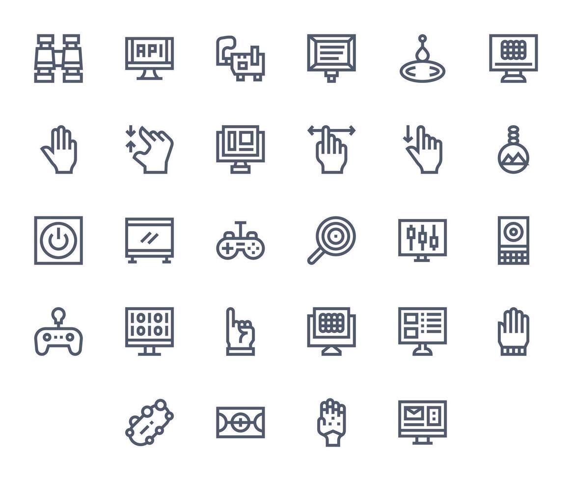 Bold Line PIXEL Perfect Icons from Interface Set with 28 High Resolution Icons vector