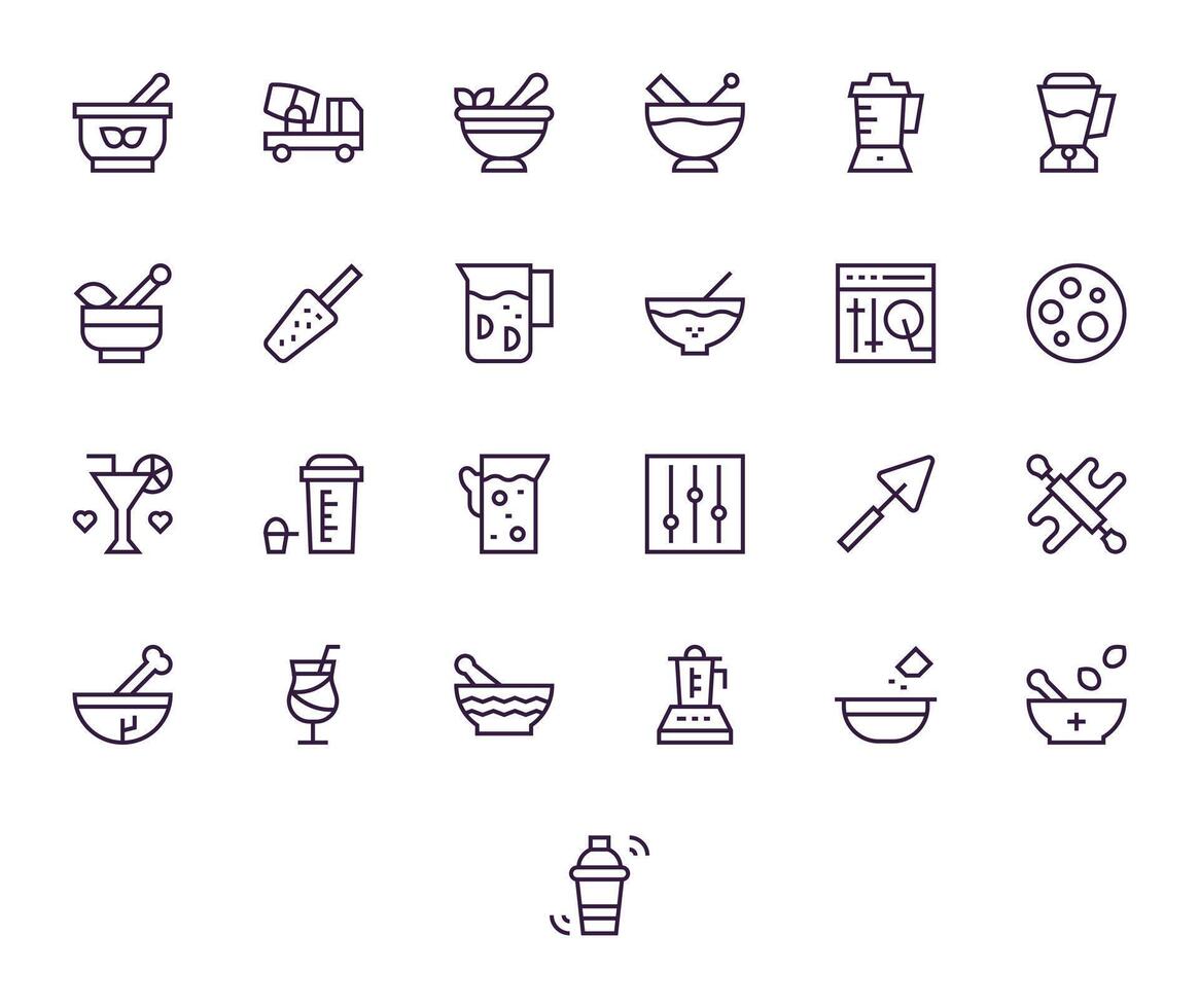25 regular línea íconos diseñado para mezcla en alto resolución editable formato vector