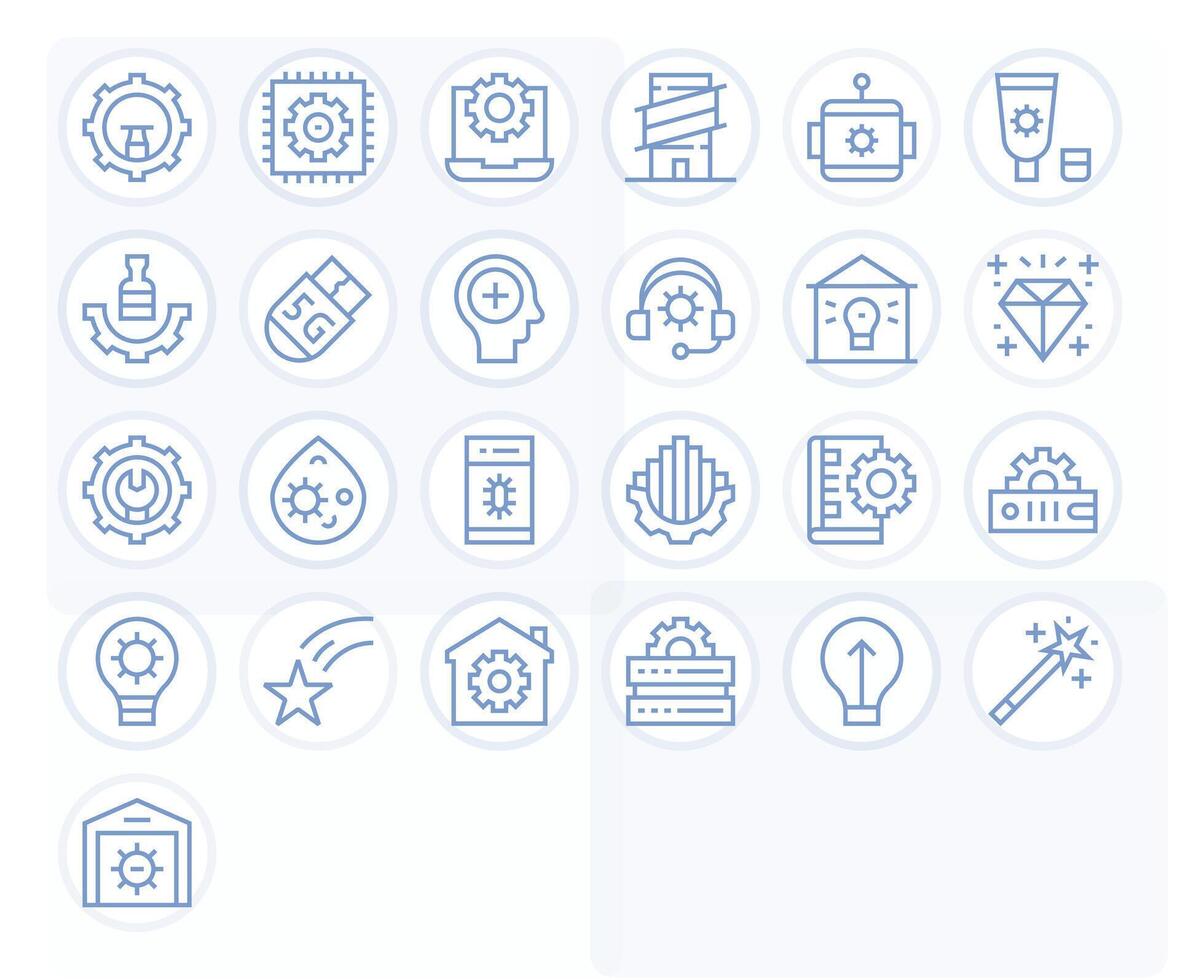 25 PIXEL Perfect Regular Line Icons designed for Upgrade Interface vector
