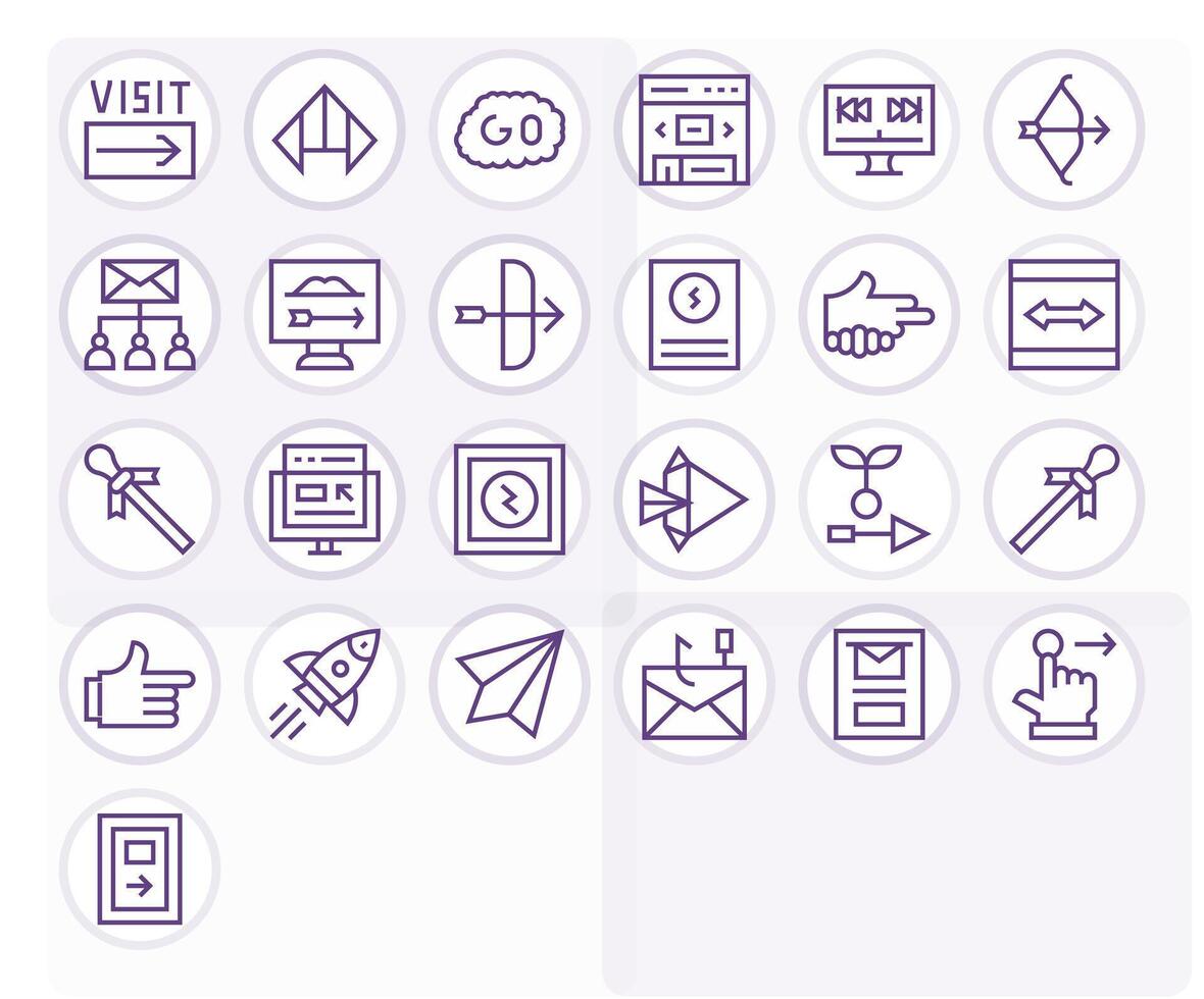 25 Icons for Forward optimized in PIXEL Perfect High Resolution Regular Line resolution vector