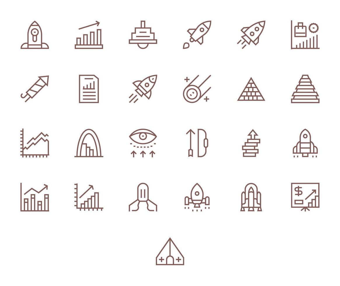 Ascending Icon Repository containing 25 Regular Line 256x256 Pixel Optimized graphics vector