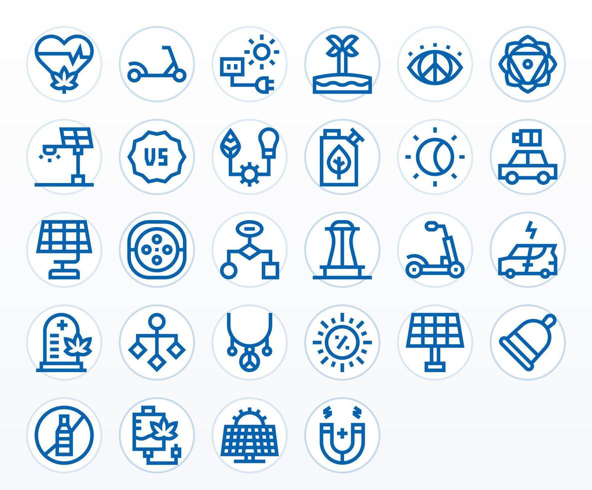 28 Bold Line Icons for Alternative in crisp 256x256 Editable resolution vector