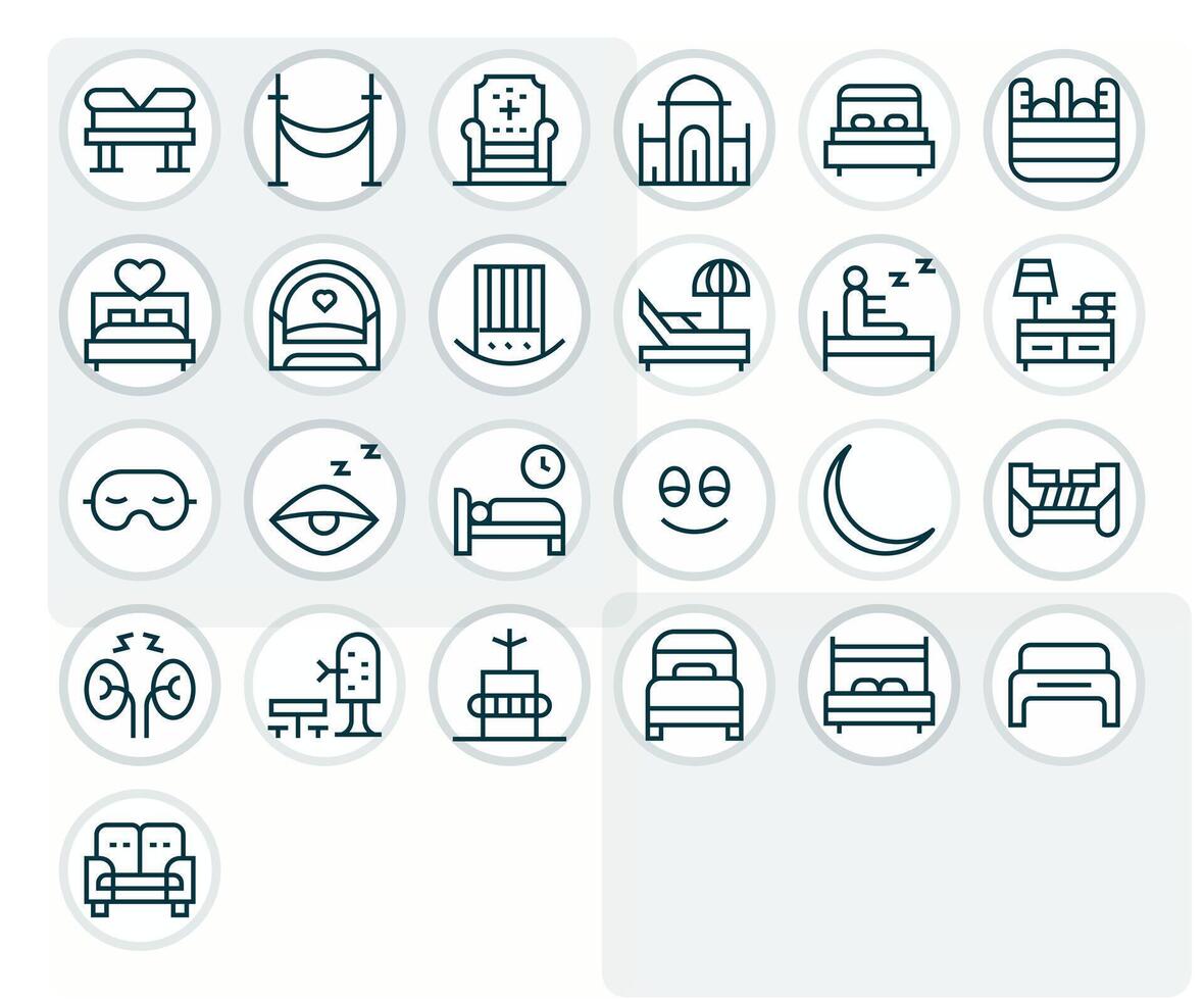 25 Regular Line Detail Enhanced Icons crafted for Rest High Resolution applications vector