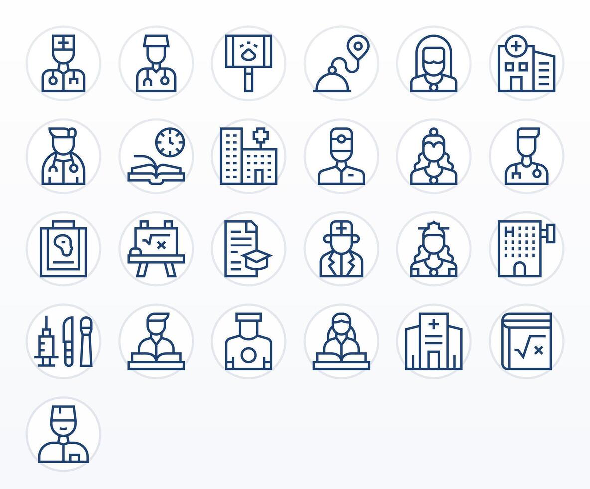 Exam Icon Repository containing 25 Regular Line Retina Ready Grid Fitted graphics vector