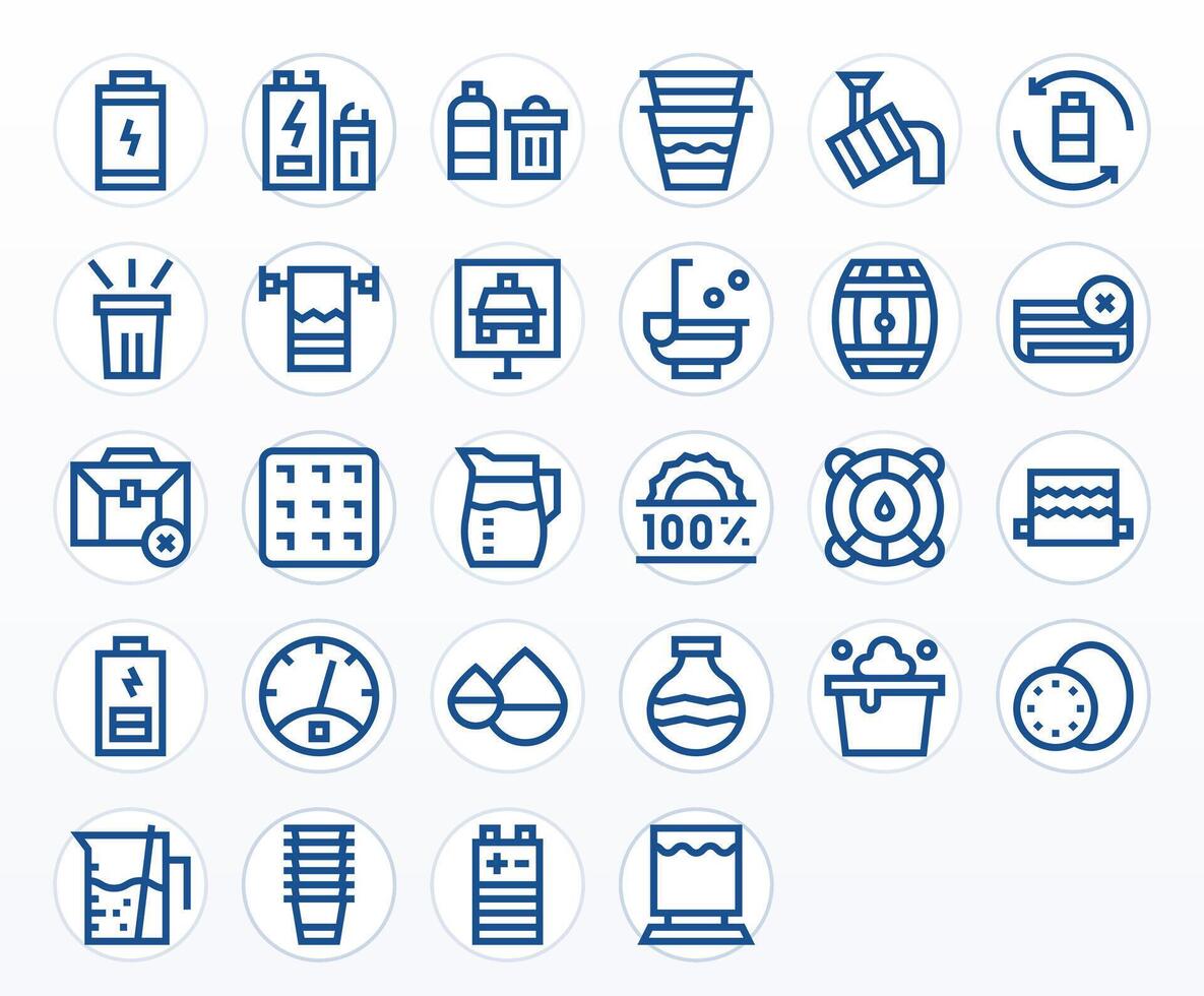 Full Icon Toolkit featuring 28 Pixel Optimized 128x128 Bold Line elements vector
