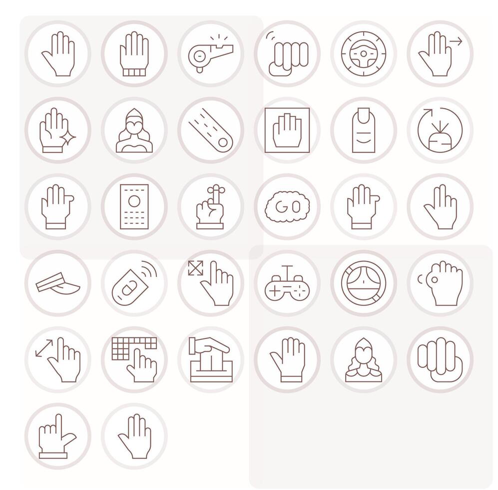 Command Icon Repository containing 32 Thin Line Retina Ready PIXEL Perfect graphics vector