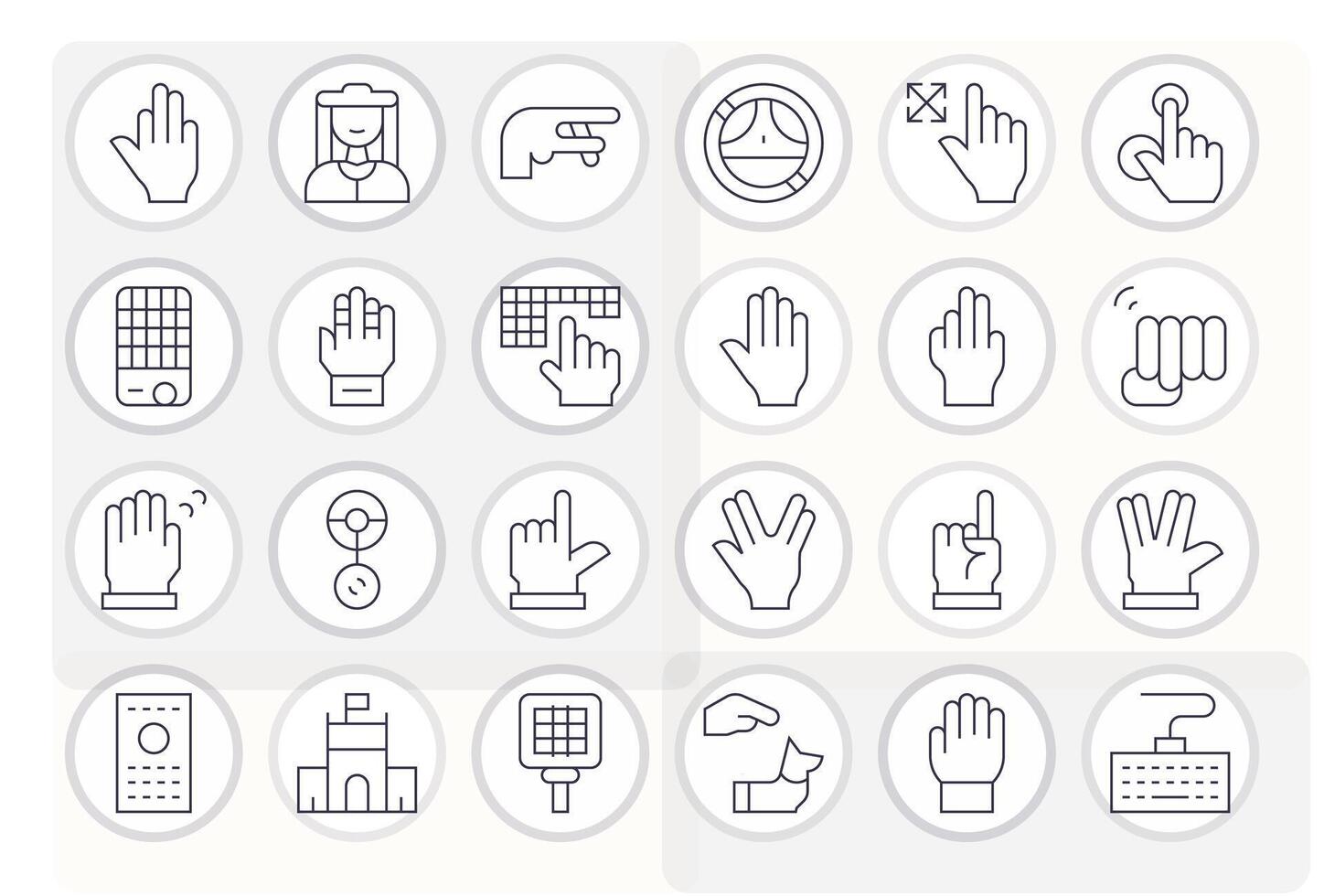 Command Comprehensive Bundle with 24 Editable Thin Line 64x64 Icons vector