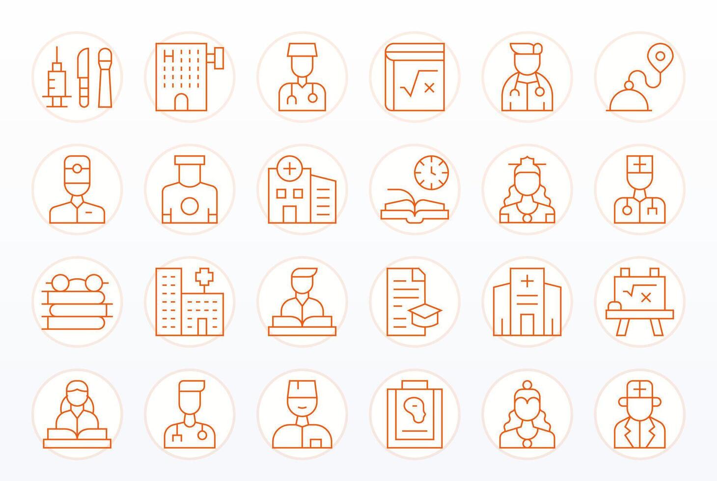 Exam Icon Toolkit featuring 24 Display Perfect 256x256 Thin Line elements vector