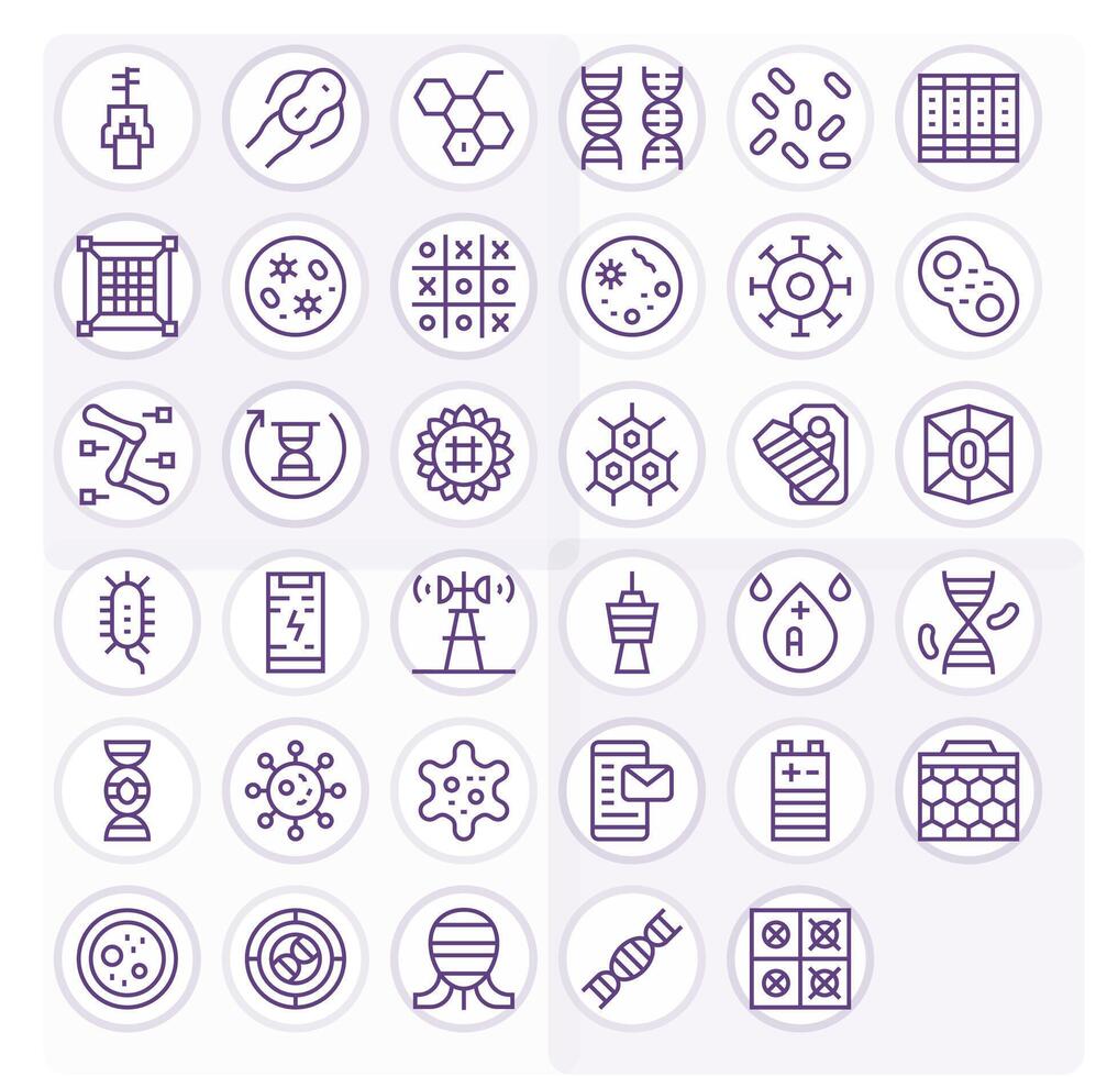 Cell Icon Repository containing 35 Regular Line 128x128 Editable graphics vector