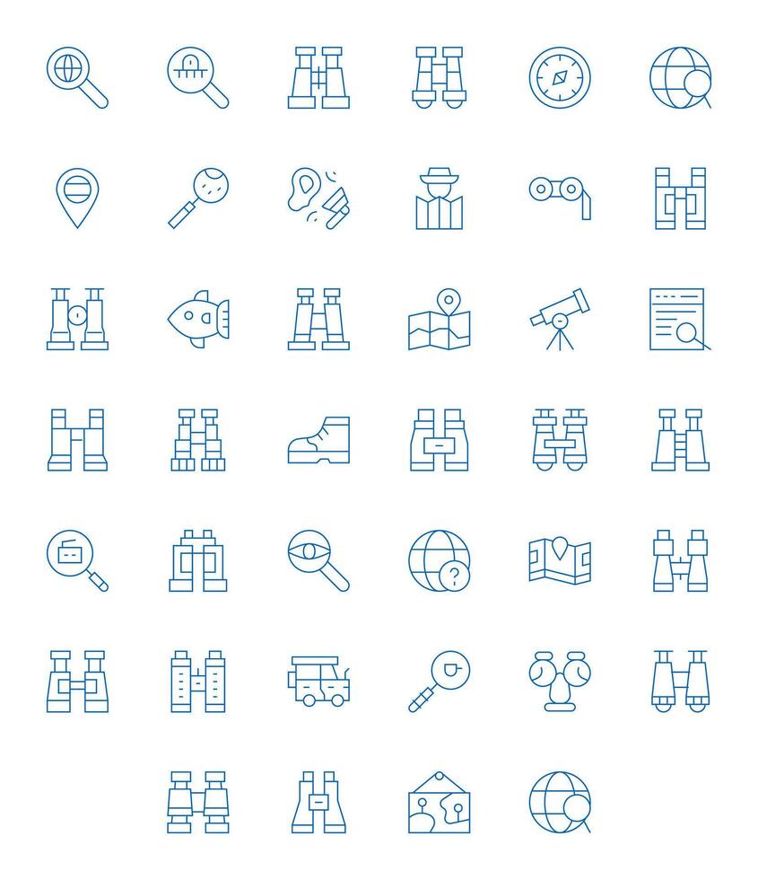 Explore Icon Repository containing 40 Thin Line 128x128 Grid Fitted graphics vector