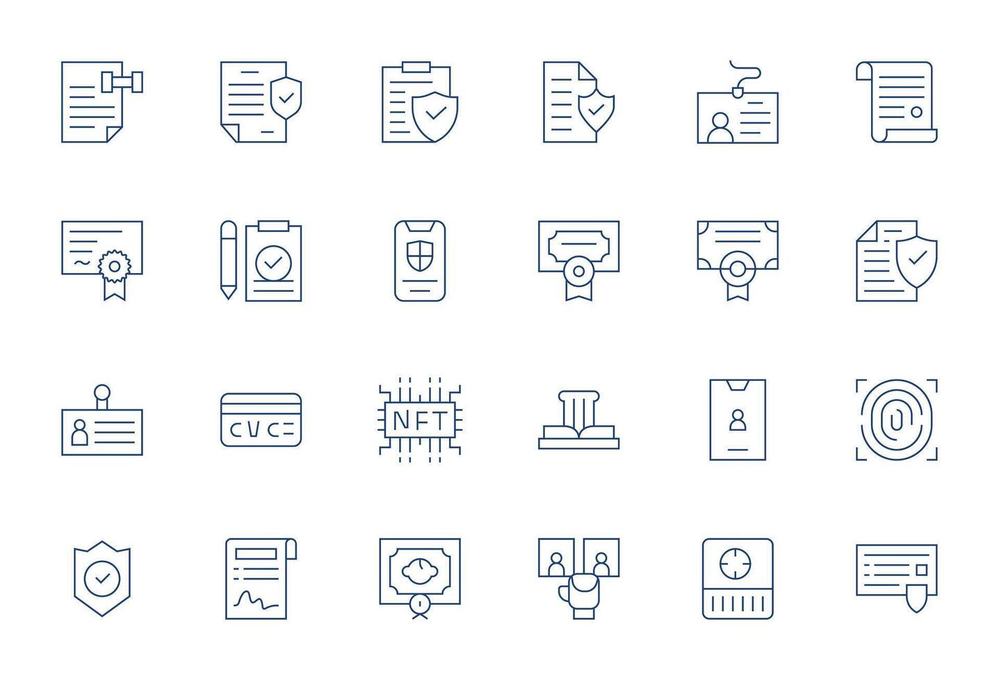 verificación gráficos presentando 24 Delgado línea píxel optimizado retina Listo diseños vector