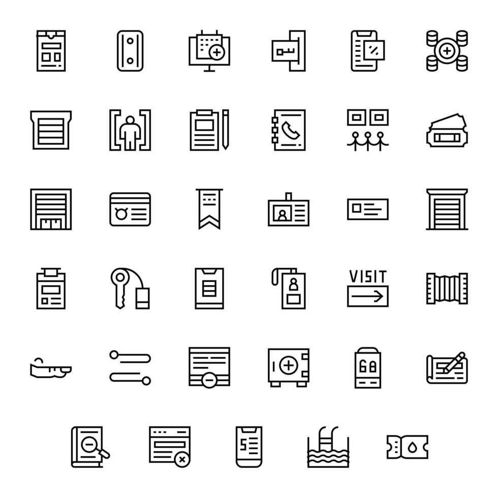 Entry Graphics featuring 35 Regular Line Display Perfect High Resolution Designs vector