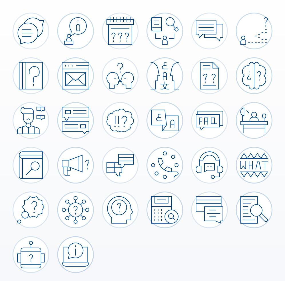 Query Icon Repository containing 32 Thin Line 128x128 Display Perfect graphics vector