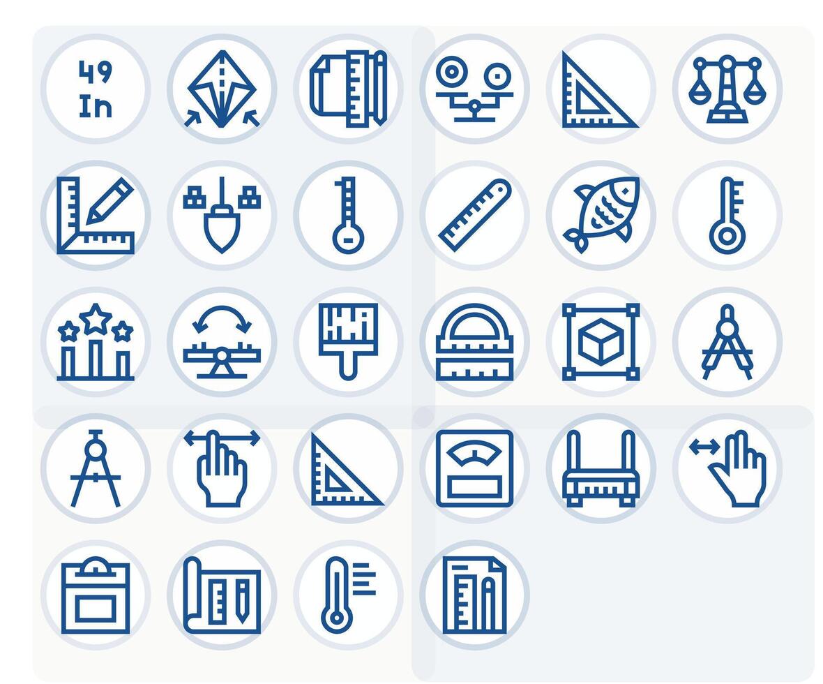 28 Bold Line Icons designed for Scale in 64x64 Pixel Optimized format vector