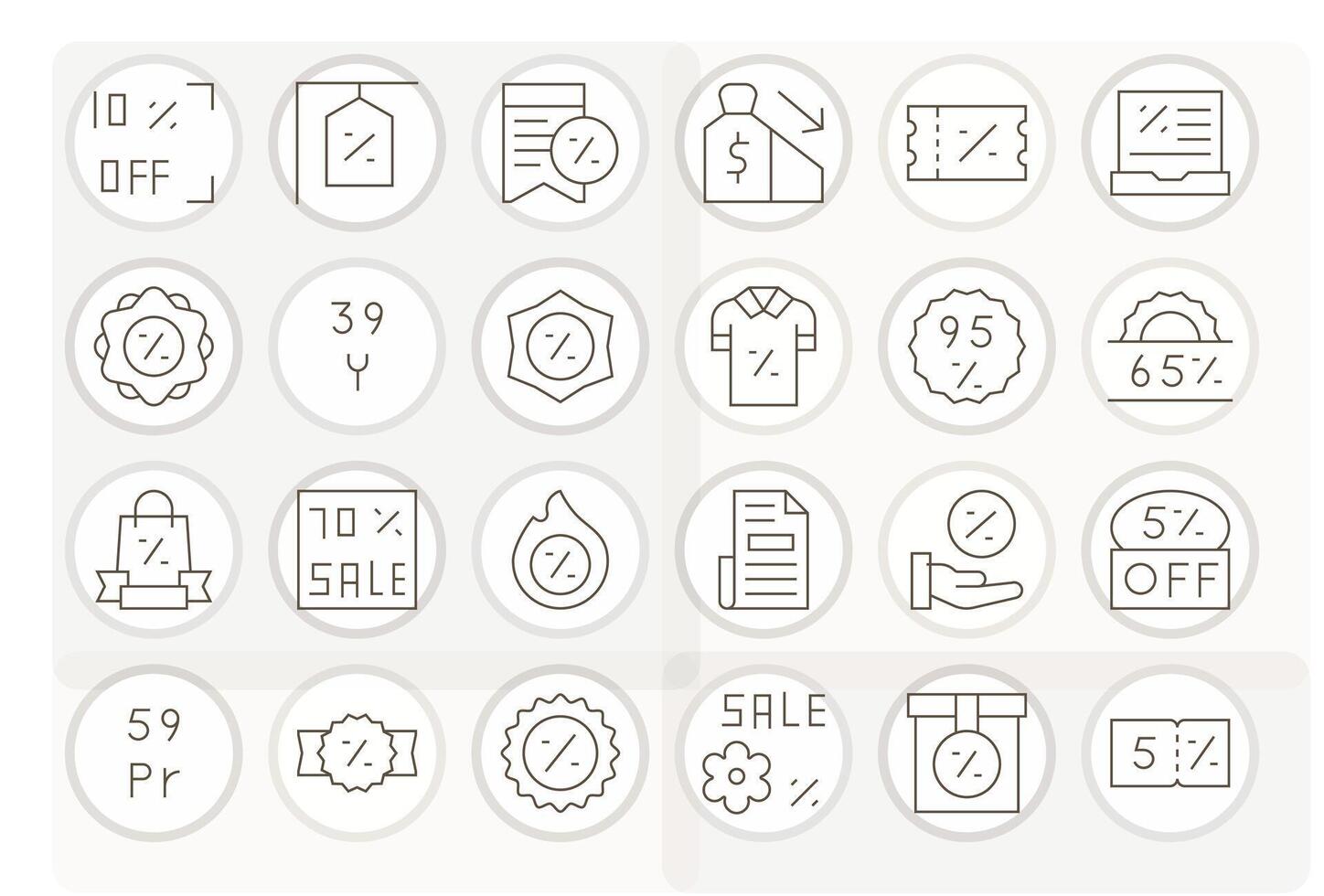 Markdown Icon Toolkit featuring 24 Display Perfect Retina Ready Thin Line elements vector