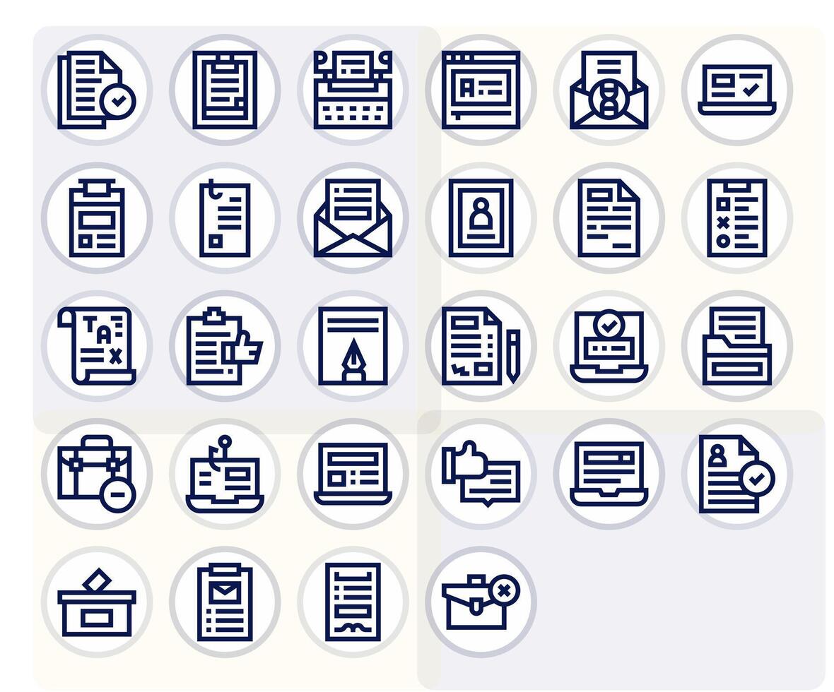 Submission Comprehensive Bundle with 28 PIXEL Perfect Bold Line 256x256 Icons vector