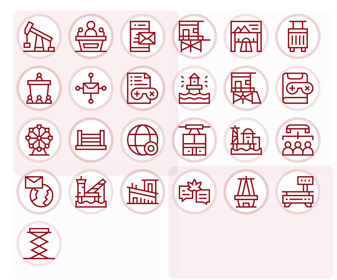25 Regular Line Pixel Optimized Icons crafted for Platform 64x64 applications vector