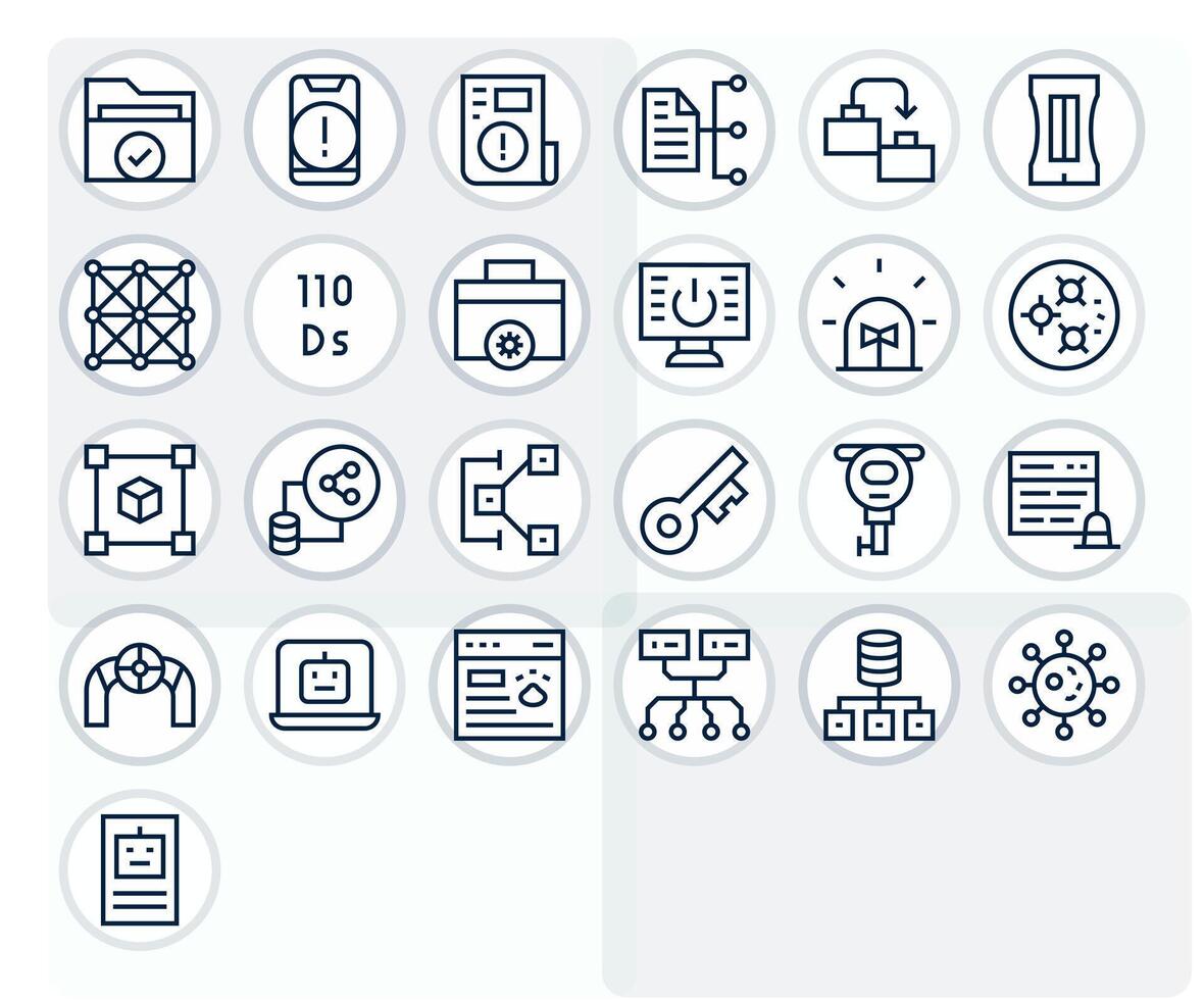 sistema gráficos paquete incluso 25 regular línea alto resolución píxel Perfecto íconos vector