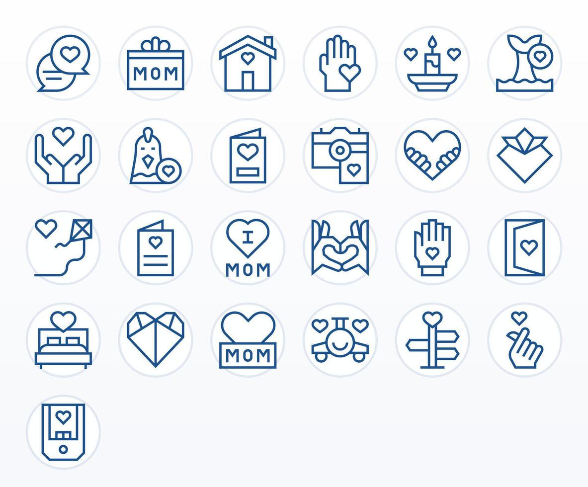 Affection Graphics featuring 25 Regular Line Pixel Aligned High Resolution Designs vector