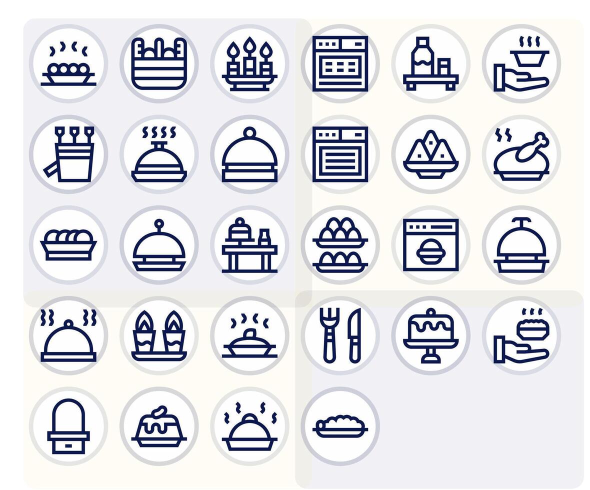 28 Bold Line Display Perfect Icons tailored for Tray High Resolution interface vector