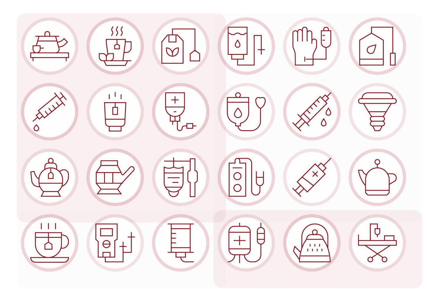 24 Thin Line Pixel Optimized 64x64 Icons from Infusion Suite vector