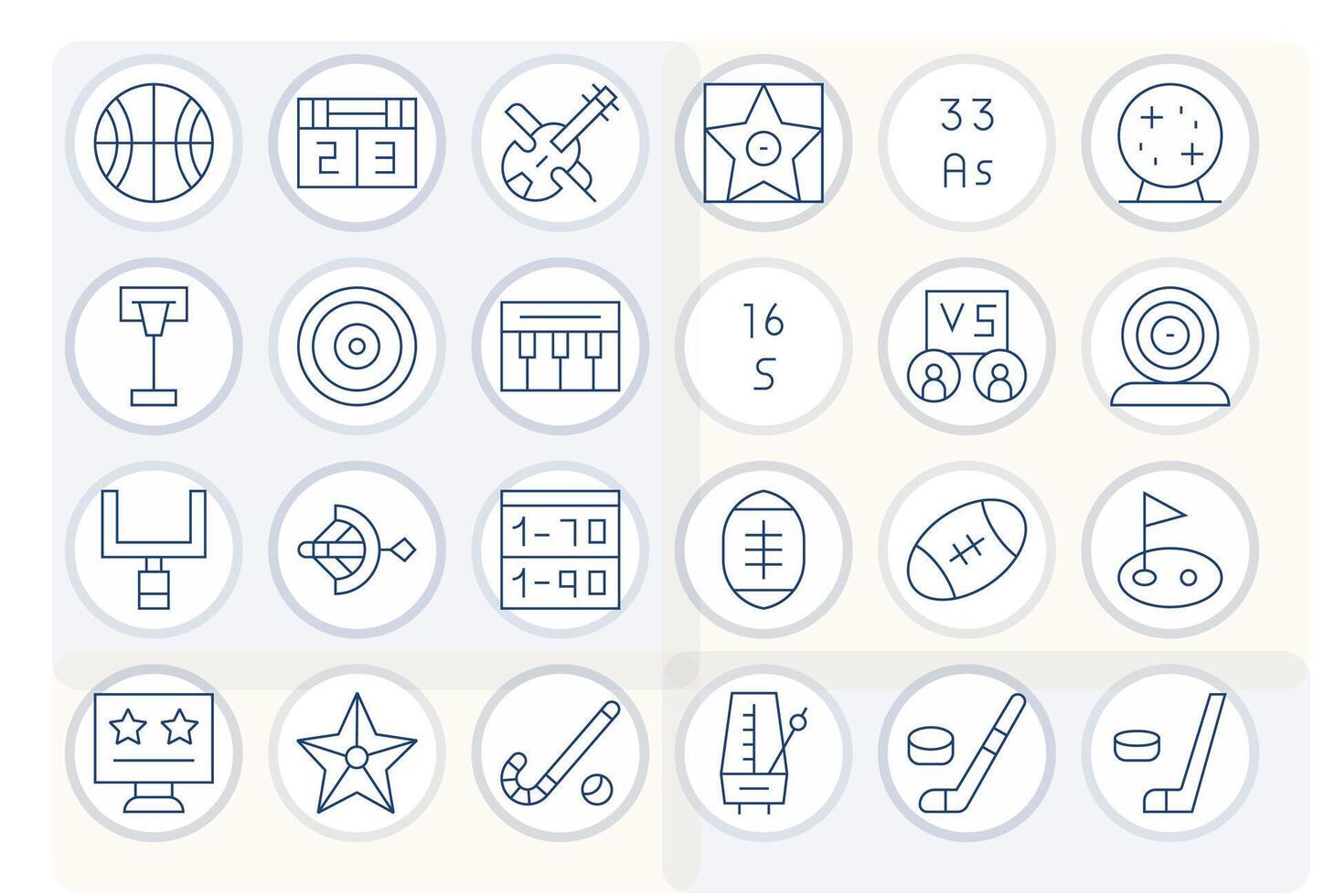 Score Modern Collection with 24 Thin Line High Resolution Pixel Optimized Icons vector