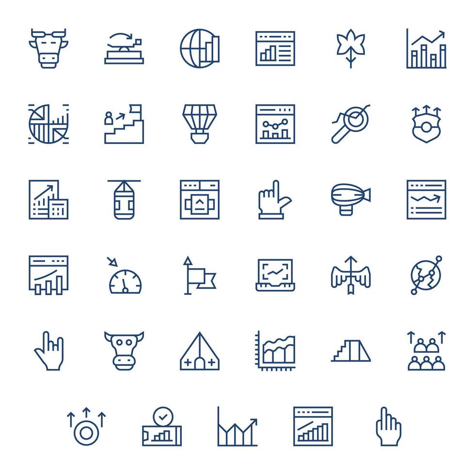 35 PIXEL Perfect Icons themed around Upward in 256x256 Regular Line format vector