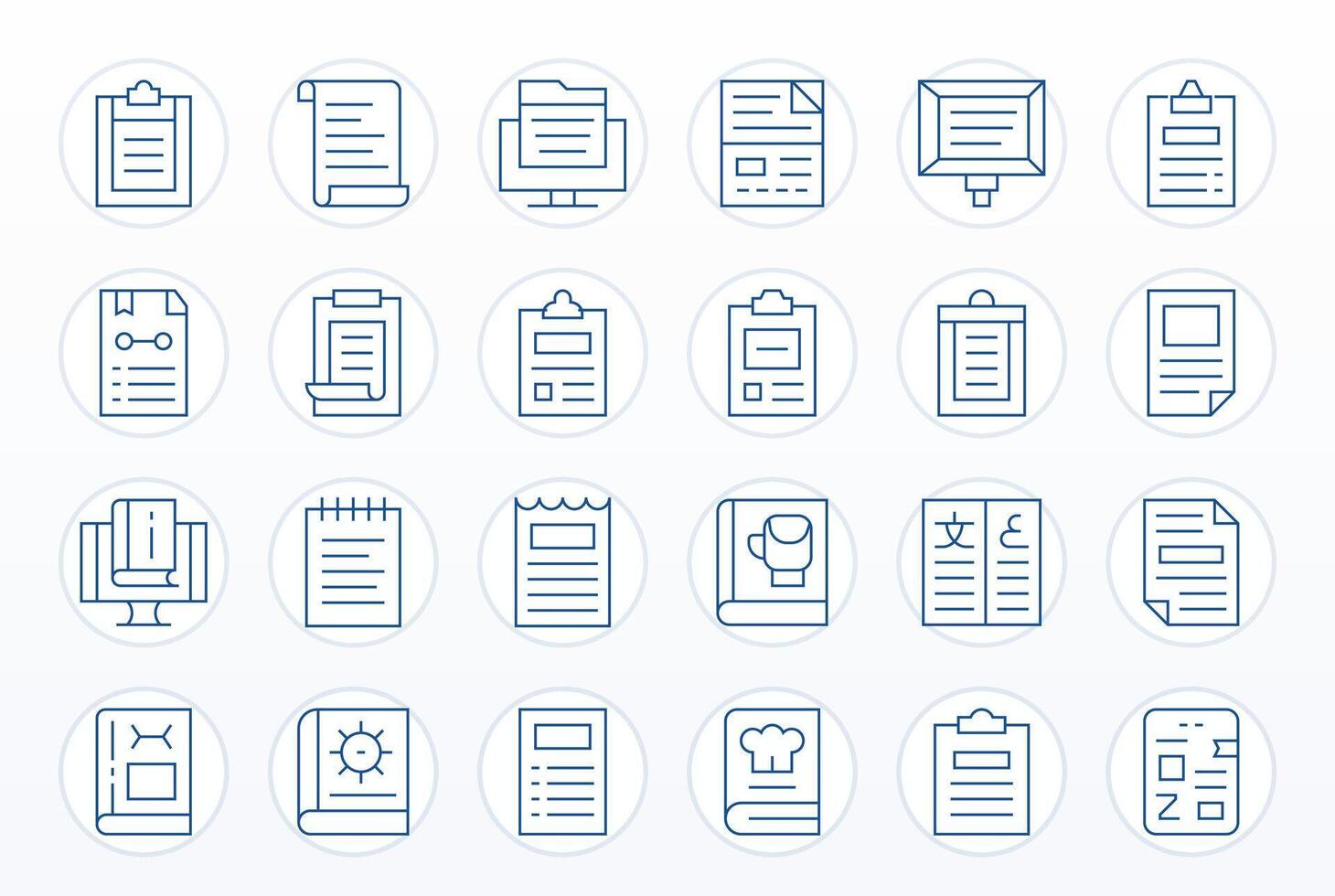 instrucciones gráficos presentando 24 Delgado línea píxel optimizado alto resolución diseños vector