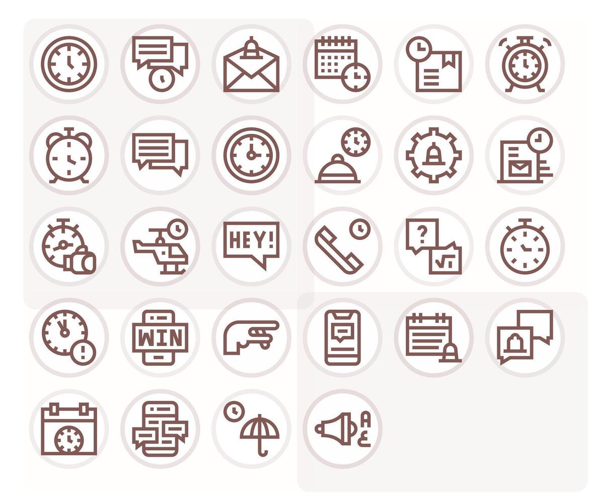28 Bold Line Display Perfect Icons for Prompt Graphics vector
