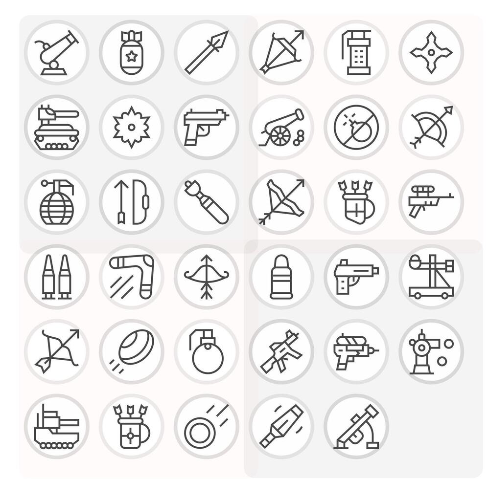 Projectile Icon Repository containing 35 Regular Line 64x64 Display Perfect graphics vector