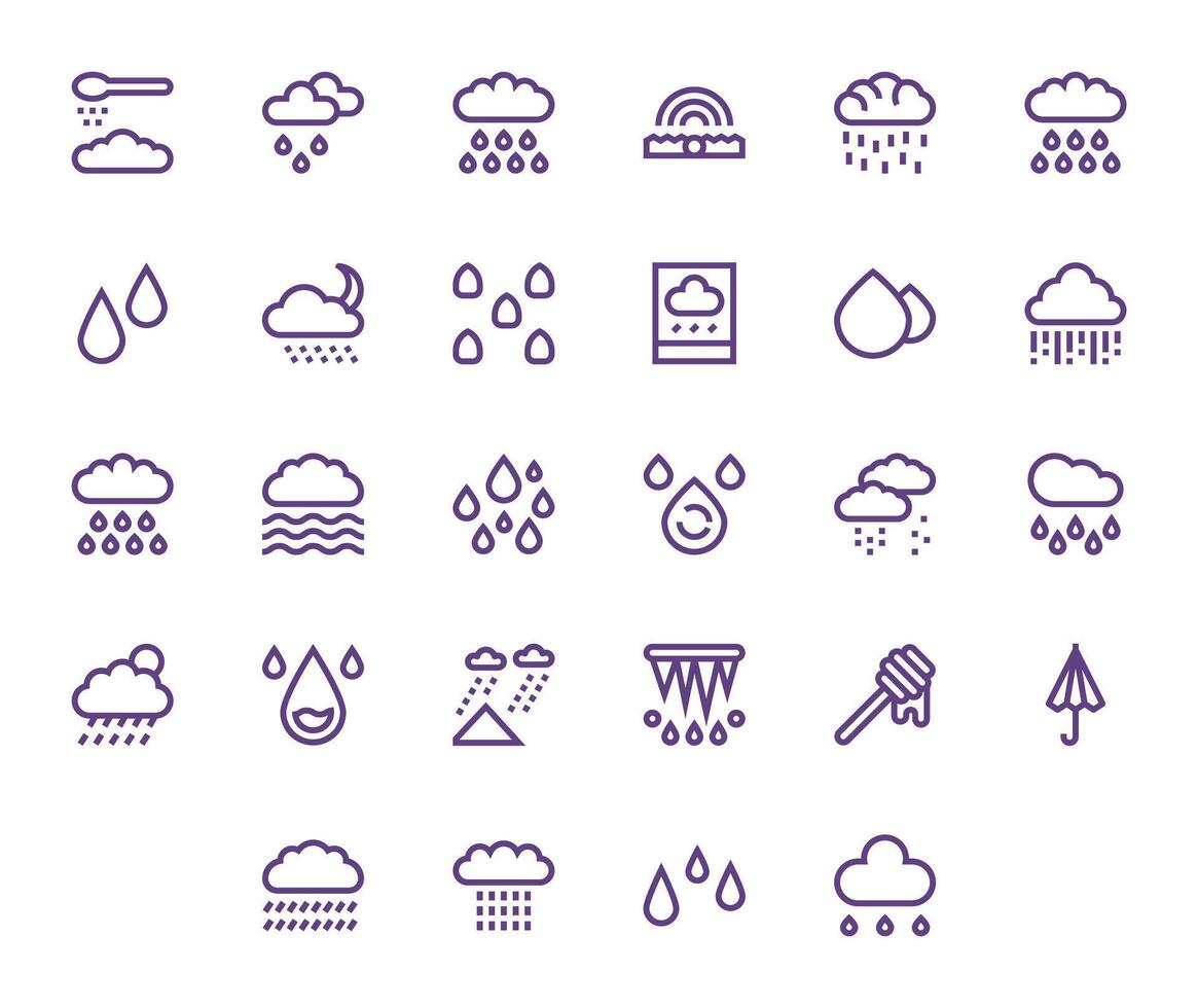 28 Bold Line Pixel Aligned Icons crafted for Drizzle 64x64 applications vector