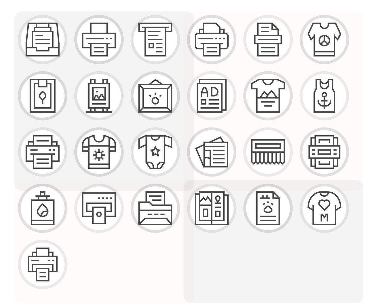 25 Regular Line PIXEL Perfect Icons for Print Graphics vector