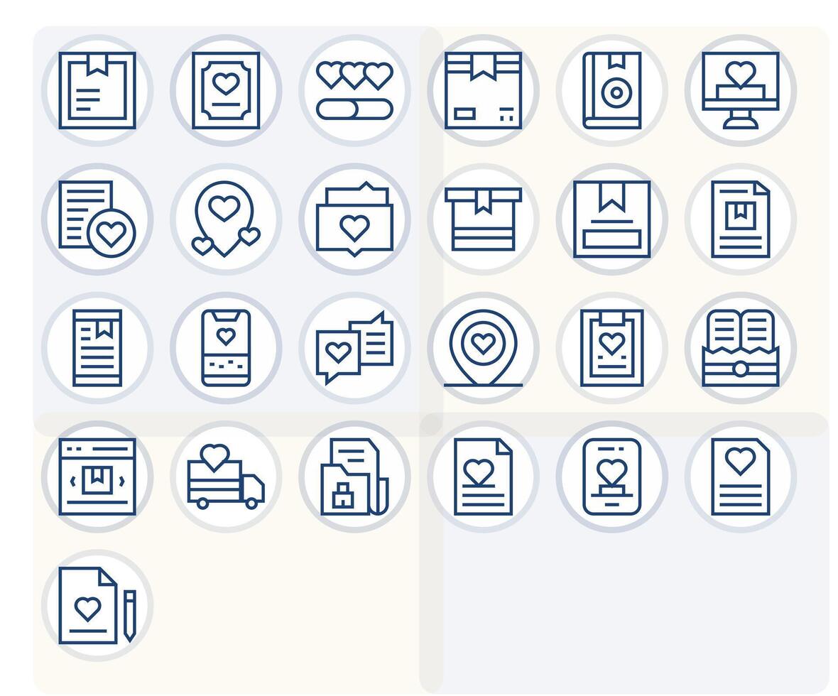 25 Icons for Saved optimized in Detail Enhanced Retina Ready Regular Line resolution vector