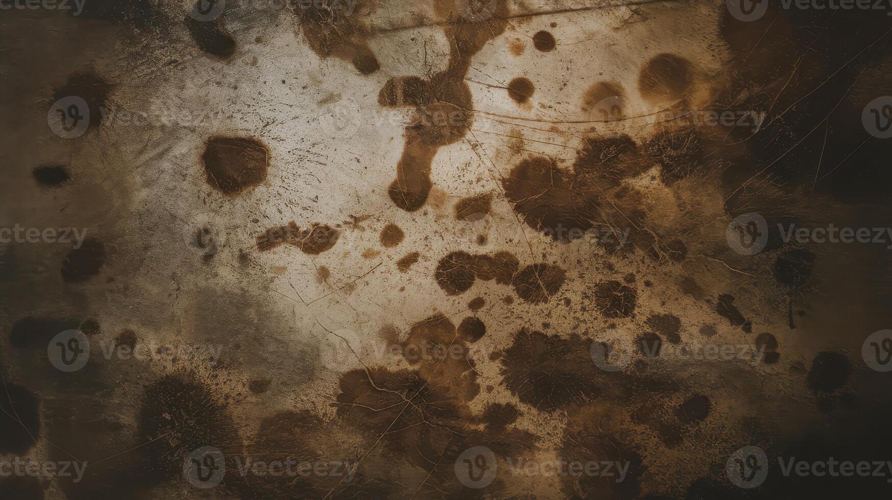 Dirty Surface Covered With Brown Stains and Scratches Creating an Abstract Pattern photo