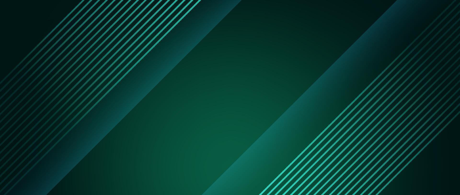 Green abstract background with diagonal shapes and gradient tones vector