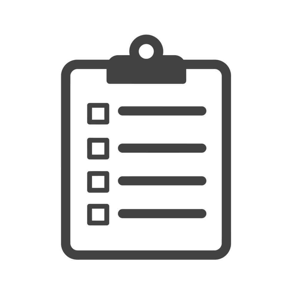 Task management clipboard with a checklist for project planning and organization vector