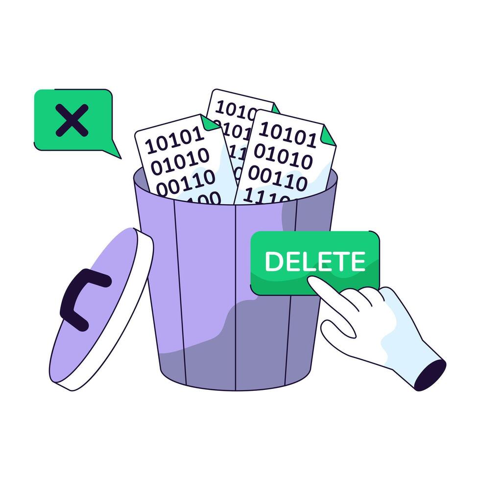design of delete data vector