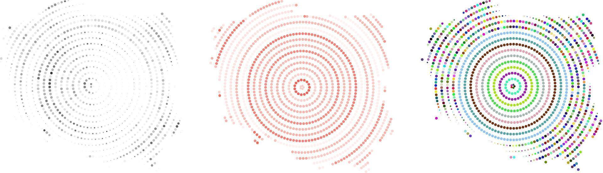 Poland map in geometric round dotted multicolor circle pattern shape art. Poland infographic geometric round dot colorful pattern shape different style of realistic border art vector