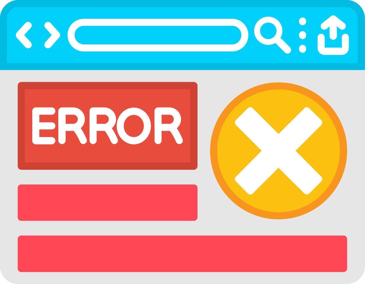 System Error Warning Message vector