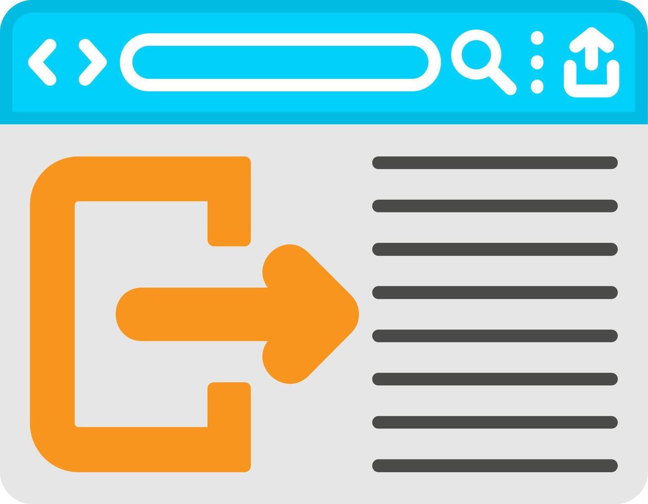 Logout Current User Button vector