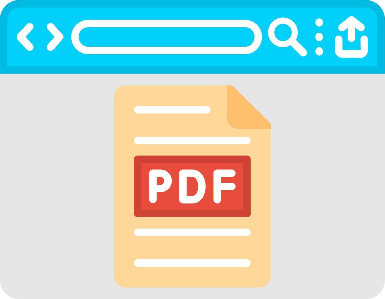 PDF Digital Document File vector