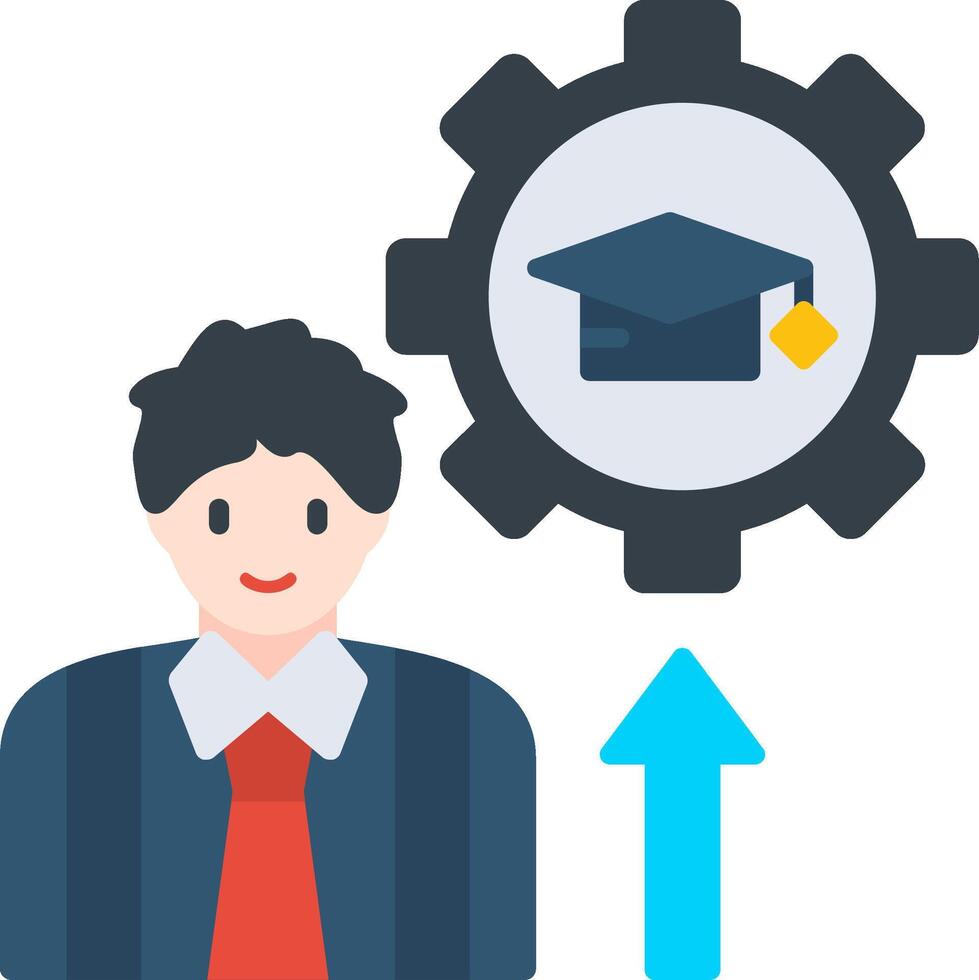 aprendiz aprendizaje desarrollo camino vector